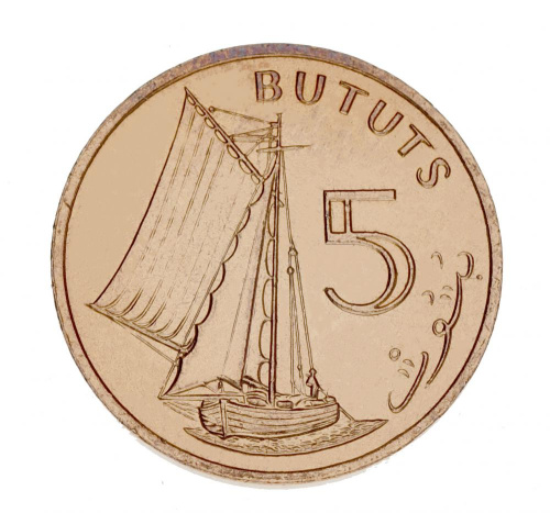 фото Гамбия 5 бутутов 1971 VF-AU (KM#9)