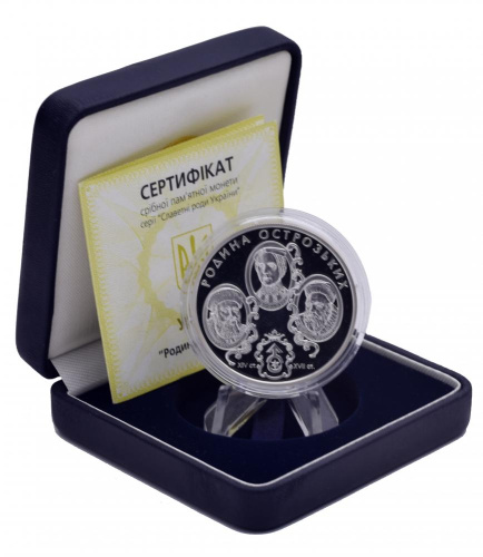 фото Украина 10 гривен 2004 Серебро Proof Семья Острожских (Ag 925, унция, 31.1 грамм)