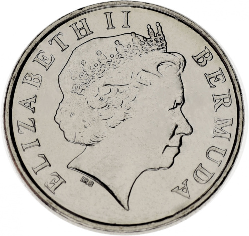 фото Бермуды 10 центов 2008 UNC Цветок