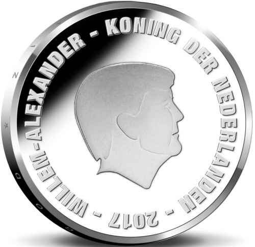фото Нидерланды 5 евро 2017 «Футбол - Йохан Кройф» UNC