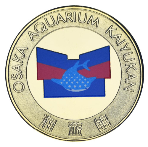 фото Япония Памятная медаль UNC Осака - Океанариум Каюкан